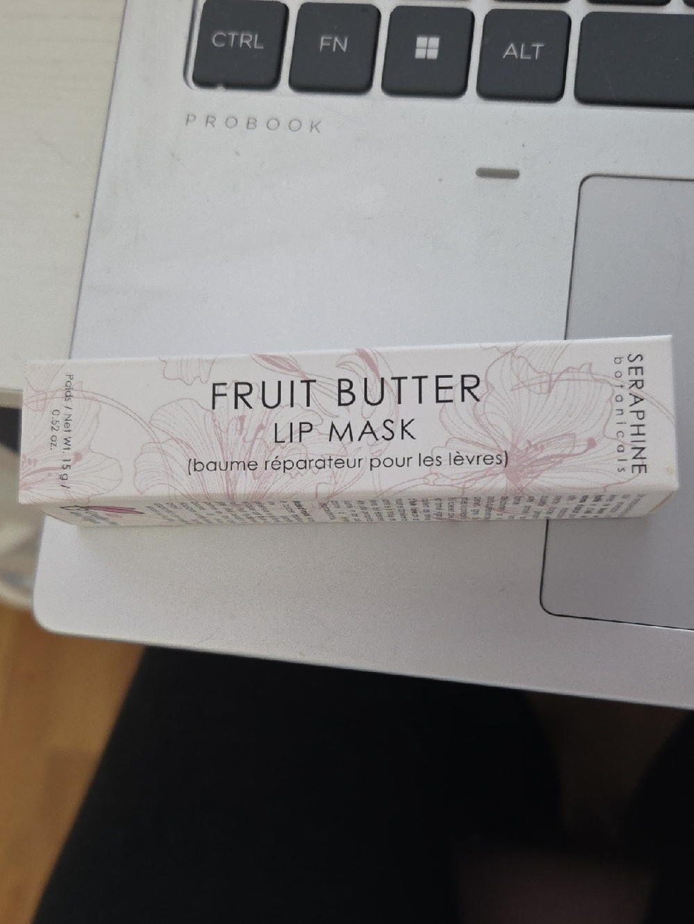 Seraphine Botanicals Fruit Butter Lip Mask – Pale Pink Packaging